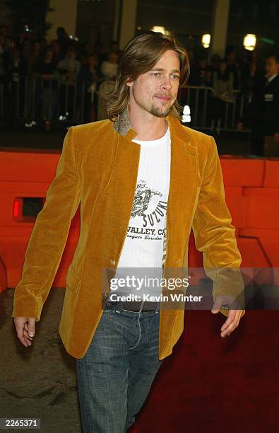 Brad Pitt at the premiere of "Confessions of a Dangerous Mind" at the Bruin Theatre and after-party at the W Hotel in Los Angeles, Ca. Wednesday,...