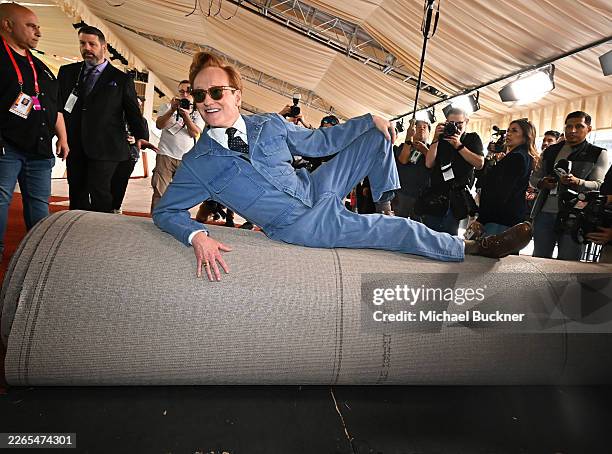 Conan O'Brien at the 98th Oscars arrivals carpet roll out held at Ovation Hollywood on March 11, 2026 in Los Angeles, California.