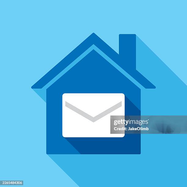 house letter icon flat - foreclosure stock illustrations