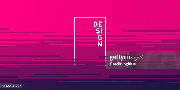abstract design with horizontal lines and pink gradient - trendy background - sunset timelapse stock illustrations