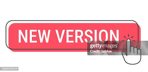 new version - click button with hand cursor on white background - multiple hands pointing stock illustrations