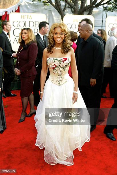 Beyonce Knowles arrives at the 60th ANNUAL GOLDEN GLOBE AWARDS at Beverly Hilton Hotel in Beverly Hills, Ca. Sunday, Jan. 19, 2003. Photo by Kevin...