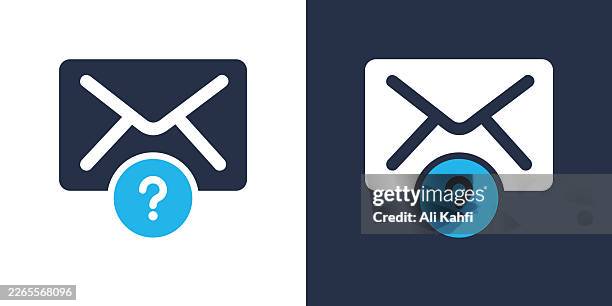 ask mail glyph solid icon. solid icon that can be applied anywhere, simple, pixel perfect and modern style. - direct mail postcard stock illustrations