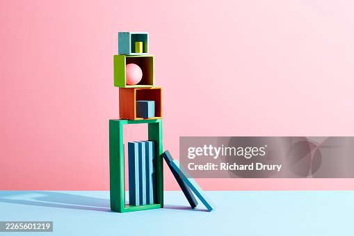 Stack of geometric objects Stack of geometric objects