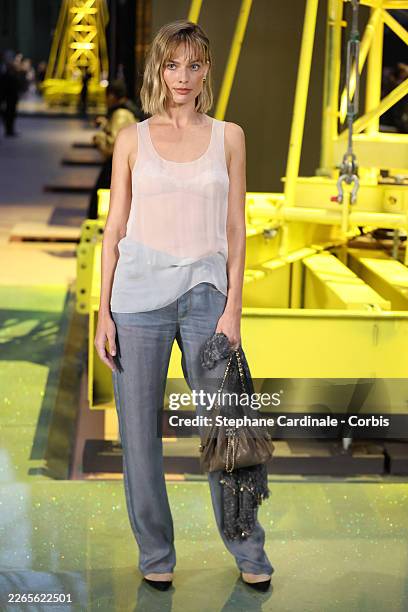 Margot Robbie attends the Chanel Womenswear Fall/Winter 2026-2027 show as part of Paris Fashion Week on March 09, 2026 in Paris, France.