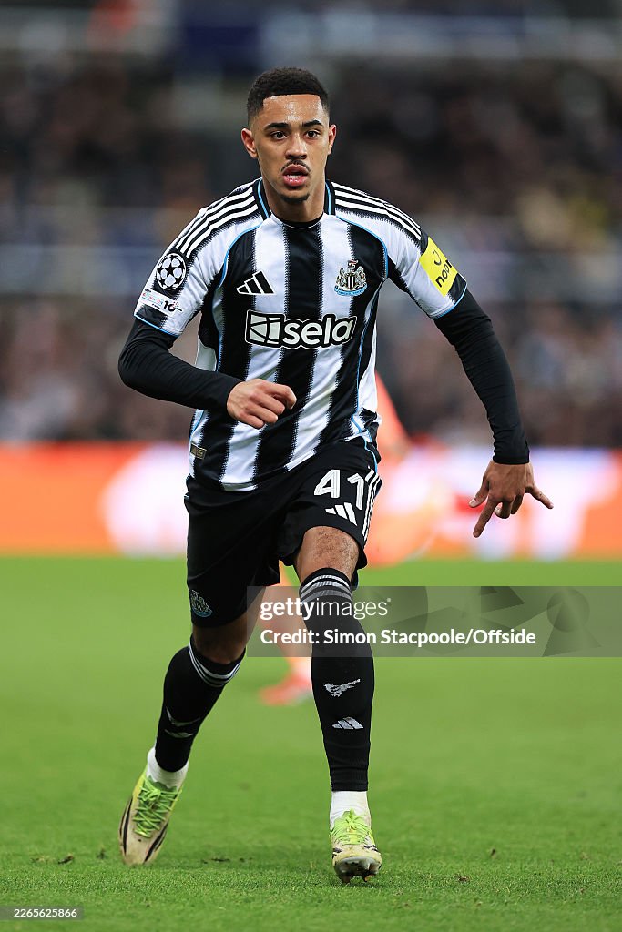 Jacob Ramsay Jacob Ramsey of Newcastle United in action during the UEFA Champions ...