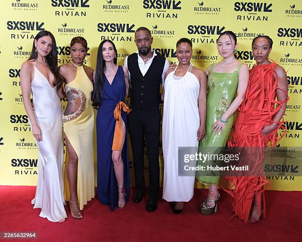 Eiza González, Keke Palmer, Demi Moore, LaKeith Stanfield, Taylour Paige, Poppy Liu and Naomi Ackie at "I Love Boosters" Premiere during the SXSW...
