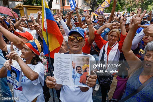 Hundreds of Venezuelans mobilize during the âGreat March for Peace and Sovereignty,â which begins at Plaza Morelos in Caracas, Venezuela, on March...