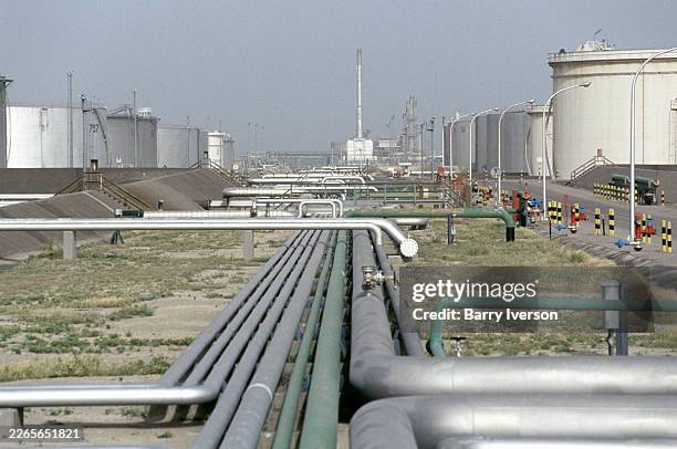 Mina Al Ahmadi Refinery and oil exporting terminal, 45 km south of Kuwait City is the main export terminal for Kuwait's oil industry and the nations...