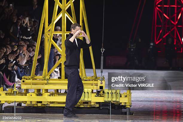 Fashion designer Matthieu Blazy walks the runway during the Chanel Ready to Wear Fall/Winter 2026-2027 fashion show as part of Paris Fashion Week on...