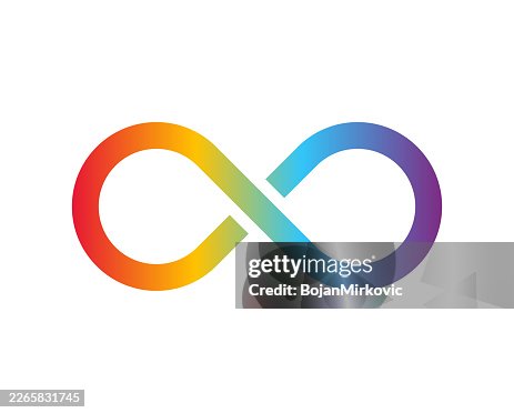 Infinity symbol rainbow colored icon. Vector Infinity symbol rainbow colored icon. Vector