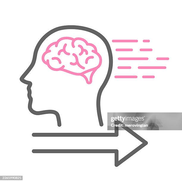 brain drain concept icon talent migration and knowledge transfer - adaptable stock illustrations