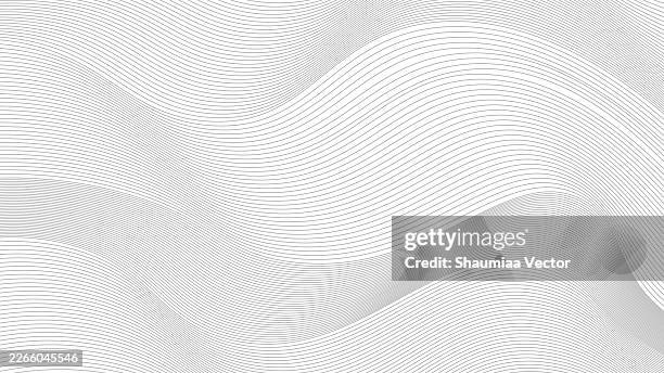 black wavy lines isolated on white abstract background design. ai background - thin wavy lines stock illustrations