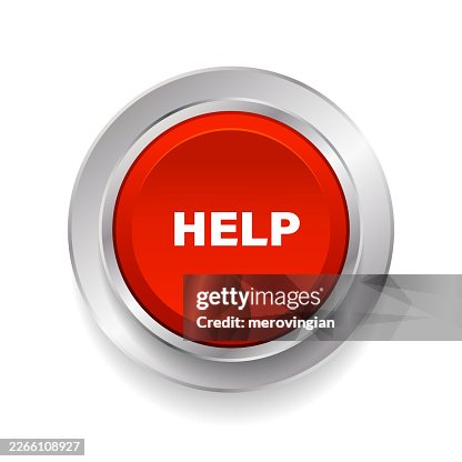 Red 3D style help button icon Red 3D style help button icon