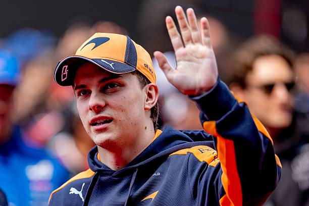Formula 1 driver Oscar Piastri of the McLaren Mastercard Formula 1 Team during the Formula 1 China Shanghai race at the Shanghai International...
