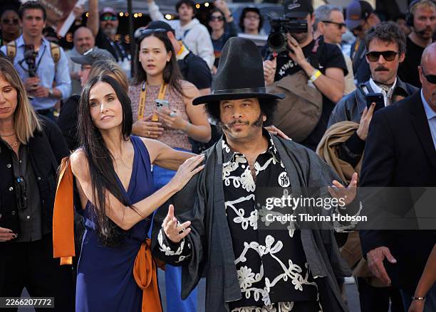 Demi Moore and Boots Riley attend the "I Love Boosters" premiere during the 2026 SXSW Conference and Festival at The Paramount Theatre on March 12,...