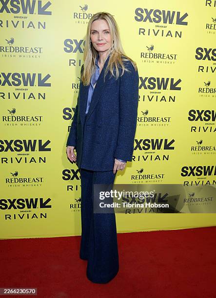 Michelle Pfeiffer attends the "Margo's Got Money Troubles" premiere during the 2026 SXSW conference and festival at The Paramount Theatre on March...