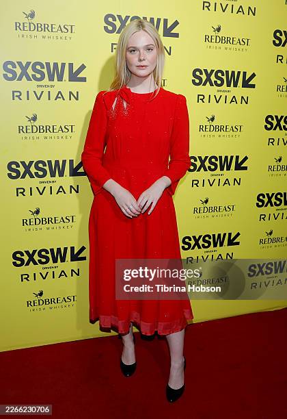 Elle Fanning attends the "Margo's Got Money Troubles" premiere during the 2026 SXSW conference and festival at The Paramount Theatre on March 12,...
