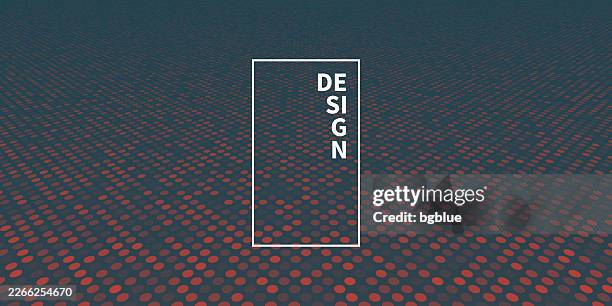abstract red background with polka dots - trendy 3d background - deep red sunset stock illustrations