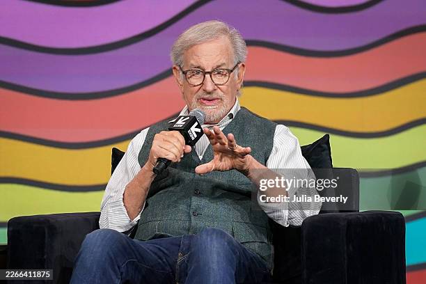 Steven Spielberg speaks onstage during The Big Picture panel at Hilton Austin on March 13, 2026 in Austin, Texas.