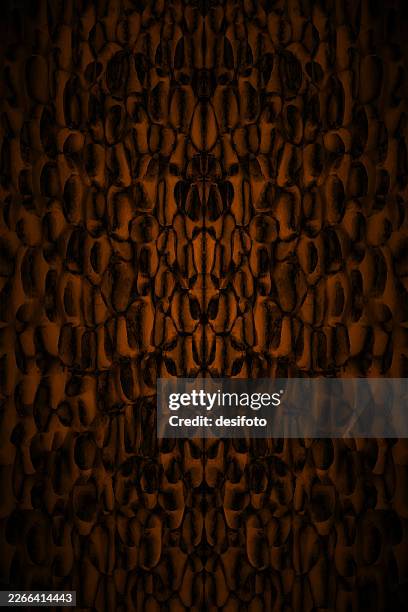 abstract textured effect dark brown stone wall vector background with rounded rough rustic pebbles all over - pavement texture stock illustrations