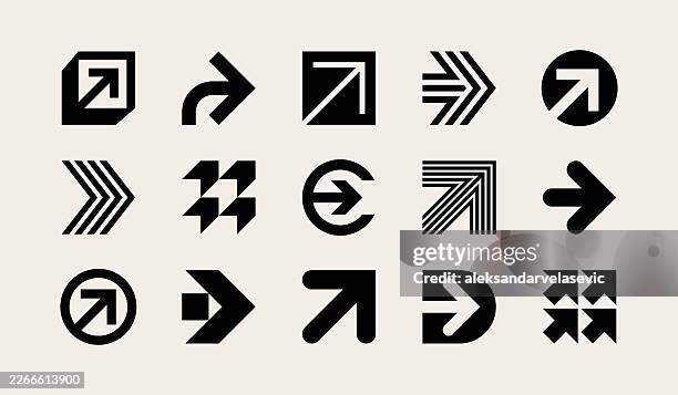 bildbanksillustrationer, clip art samt tecknat material och ikoner med arrow symbol icons - pil