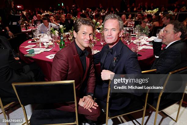 David Burtka and Neil Patrick Harris attend Elton John AIDS Foundation's 34th Annual Academy Awards Viewing Party on March 15, 2026 in West...
