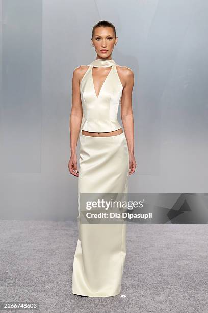 Bella Hadid attends the 2026 Vanity Fair Oscar Party Hosted By Mark Guiducci at Los Angeles County Museum of Art on March 15, 2026 in Los Angeles,...