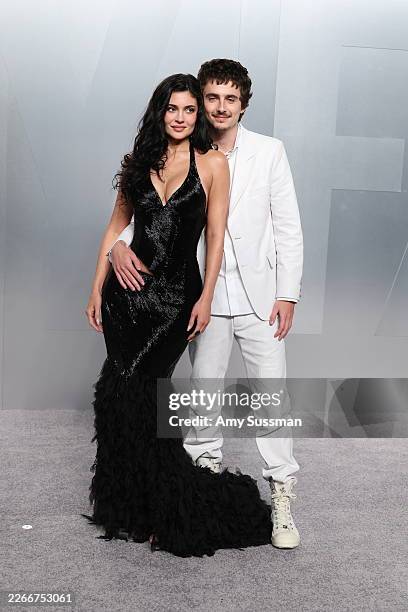 Kylie Jenner and Timothée Chalamet attend the 2026 Vanity Fair Oscar Party Hosted By Mark Guiducci at Los Angeles County Museum of Art on March 15,...