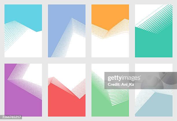 vector backgrounds with abstract line art elements - building corner perspective stock illustrations