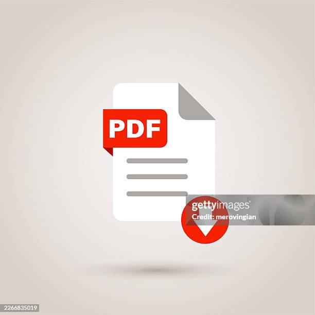 pdf file download icon document format symbol - instruction manual stock illustrations