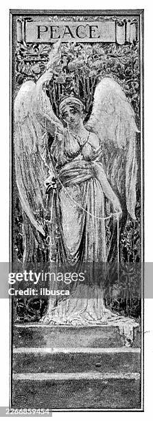 painted panel, by douglas g crocket - not guilty stock illustrations