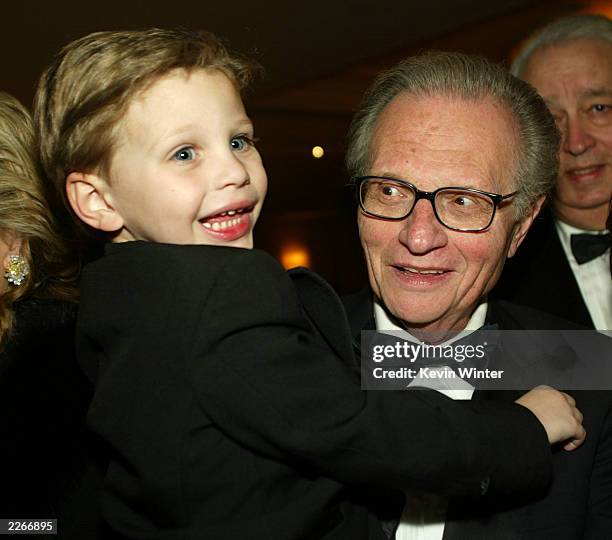 Beverly Hills, CA Larry King and his son Chance at "An Evening with Larry King and Friends" to benefit The Larry King Cardiac Foundation at the...