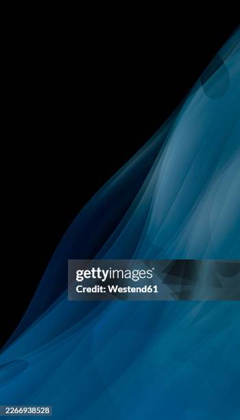 abstract blue translucent digital art with flowing light streaks - volatility abstract stock illustrations