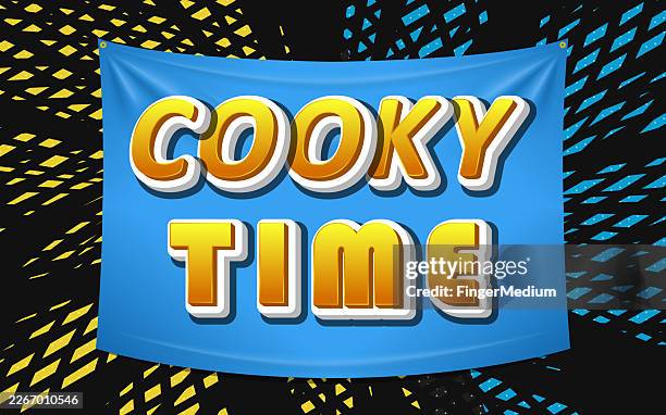 cooky time banner template background - brunch stock illustrations