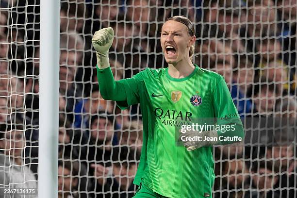 Goalkeeper Matvey Safonov during the UEFA Champions League 2025/26 Round of 16 Second Leg match between Chelsea FC and Paris Saint-Germain at...