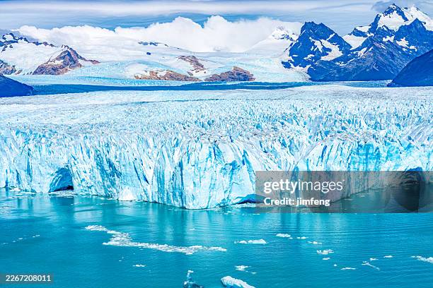 perito moreno glacier in los glaciares national park, el calafate, patagonia argentina - glacier stock pictures, royalty-free photos & images