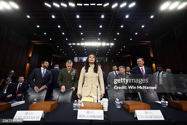 Federal Bureau of Investigation Director Kash Patel, Director of the Defense Intelligence Agency Lt. Gen. James Adams III, Director of National...