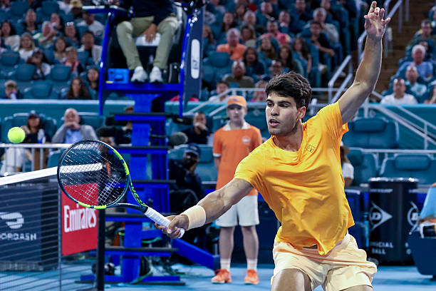 Carlos Alcaraz during WTA tennis tournament Miami Open in Miami, USA, on March 20, 2026