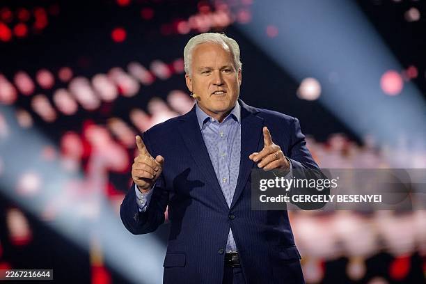 The Chairman of the American Conservative Union Matt Schlapp speaks during the Conservative Political Action Conference at a sports and cultural...
