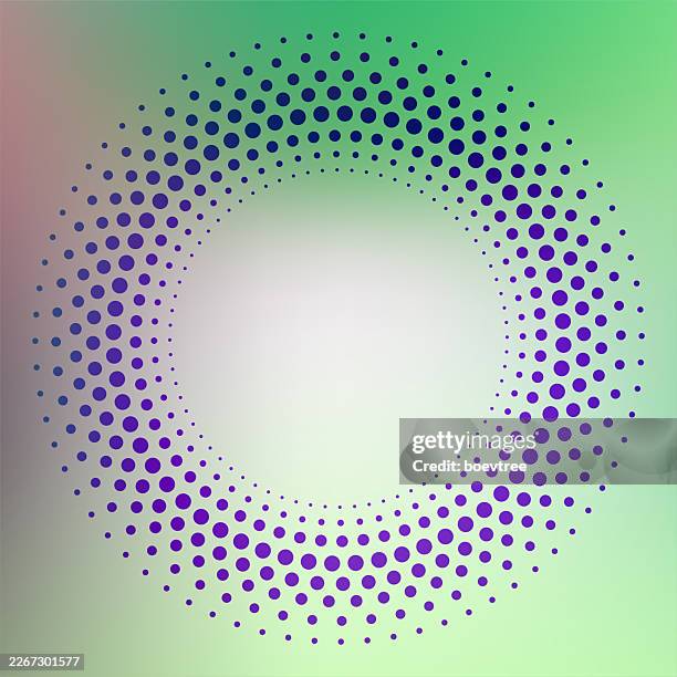 half tone dots ring on gradient background - fighting ring stock illustrations