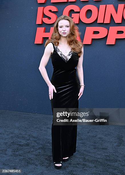 Francesca Capaldi attends the Los Angeles Premiere of Netflix's "Something Very Bad Is Going to Happen" at The Egyptian Theatre Hollywood on March...