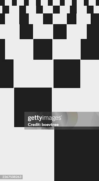 abstract black and white stripe shapes transition background - table cloth texture stock illustrations