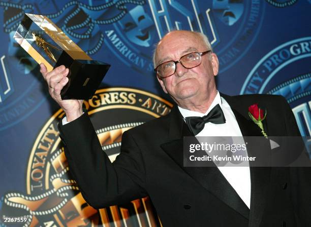 Polish Cinematographer Witold Sobocinski, PSC, receives the International Achievement Award at the American Society of Cinematographers 17th Annual...