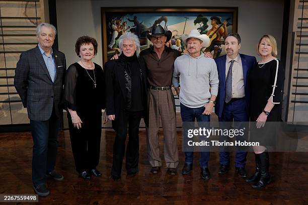 Museum CEO, Kyle Young, Jeanie Stanley , Country Music Hall of Fame member, Marty Stuart, Inductees, Tim McGraw and Paul Overstreet, Ralph Stanley II...