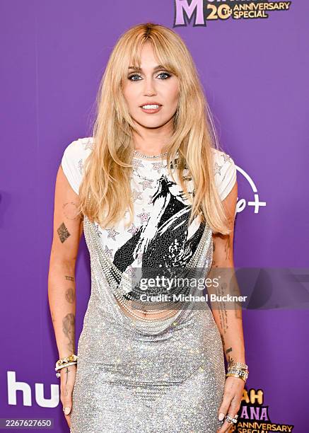 Miley Cyrus at the World Premiere for Disney+'s "Hannah Montana 20th Anniversary Special" on March 23, 2026 in Los Angeles, California.