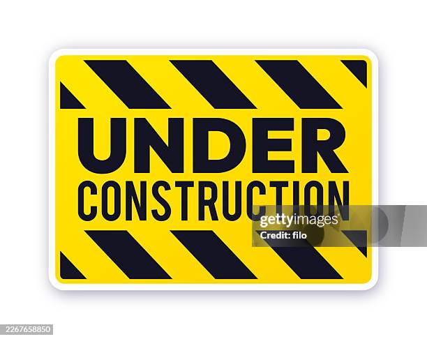 stockillustraties, clipart, cartoons en iconen met under construction sign - etalage