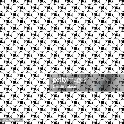 Inverted circles in squares pattern on white Inverted circles in squares pattern on white