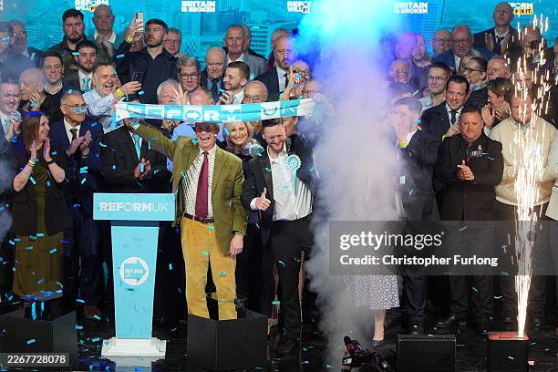 Reform Uk Spring Rally Reform UK party leader Nigel Farage is joined on stage by local... News ...