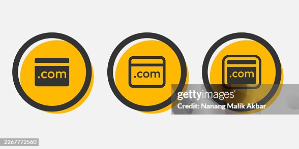 Website Domain Icon Set Website Domain Icon Set